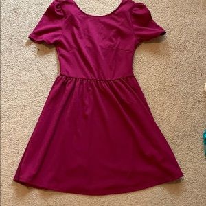 NEW Purple Forever 21 Cap Sleeve Dress